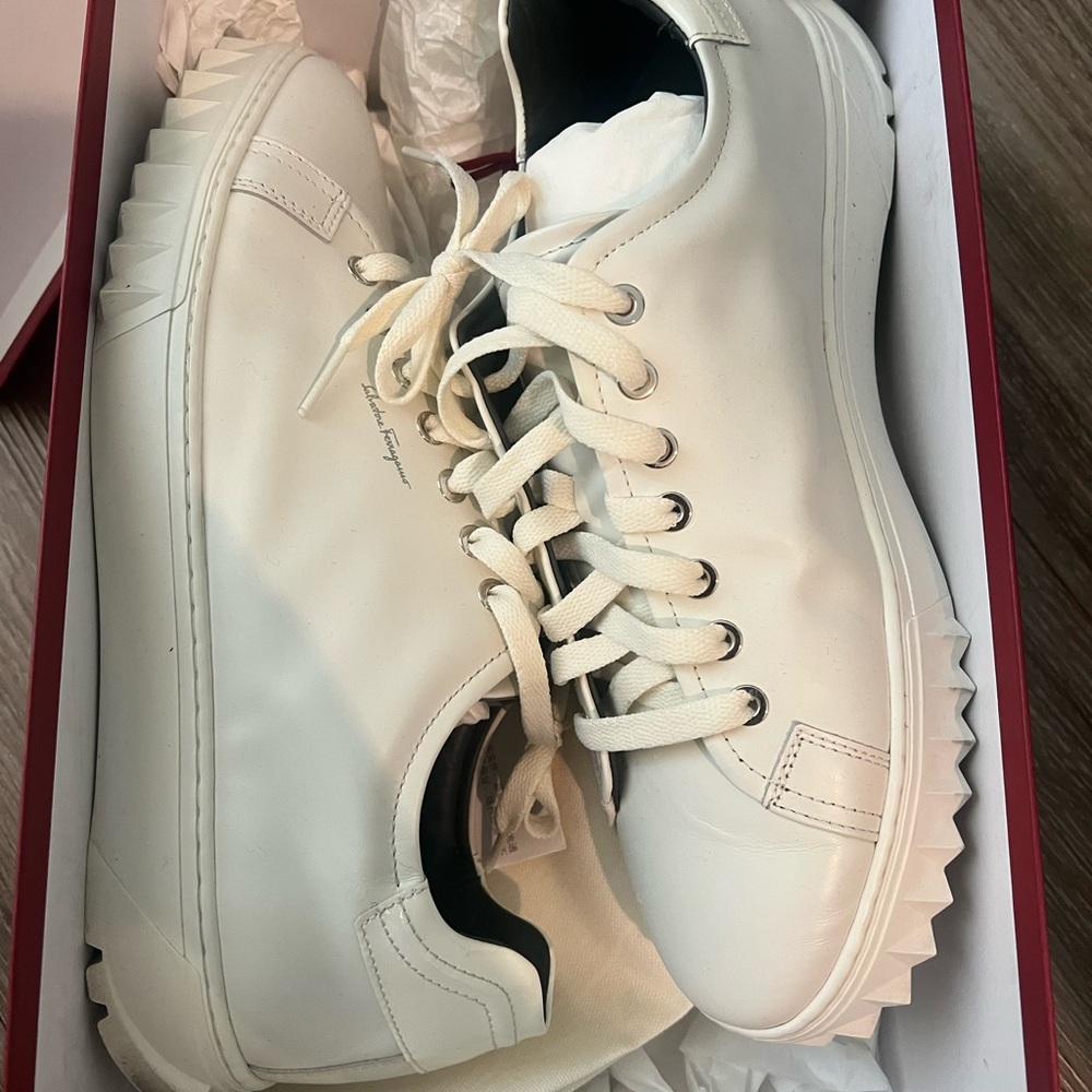 Salvatore Ferragamo White Men's Sneakers